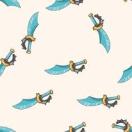 weapon cartoon seamless pattern background N19