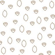 Seamless backgrounds with hand drawn lemons