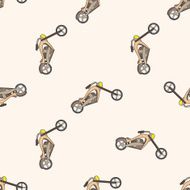 transportation motor cartoon seamless pattern background N44