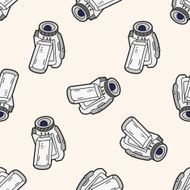 video camera cartoon seamless pattern background N5