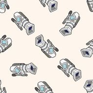 video camera cartoon seamless pattern background N8