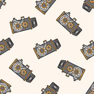 video camera cartoon seamless pattern background N9