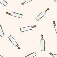 work tool knife cartoon seamless pattern background N2