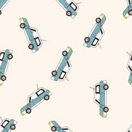 transportation car cartoon seamless pattern background N63