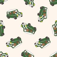 transportation car cartoon seamless pattern background N64