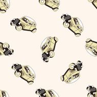 transportation car cartoon seamless pattern background N65