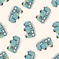 transportation car cartoon seamless pattern background N66