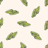 transportation car cartoon seamless pattern background N70