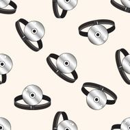 hospital theme Stethoscope cartoon seamless pattern background