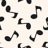 music note cartoon seamless pattern background