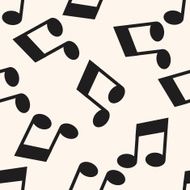 music note cartoon seamless pattern background N2