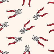 work tool pliers cartoon seamless pattern background
