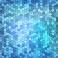 Hexagon blue background