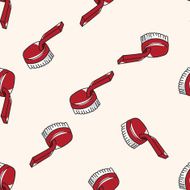work tool brush cartoon seamless pattern background