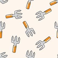 work tool shovel cartoon seamless pattern background N3