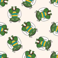 person character cartoon seamless pattern background N2
