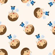 business people character cartoon seamless pattern background N2