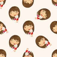 business people character cartoon seamless pattern background N3