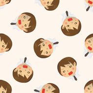 business people character cartoon seamless pattern background N5