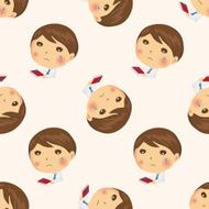 business people character cartoon seamless pattern background N15