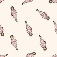 Office workers cartoon seamless pattern background N95