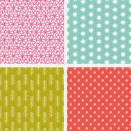 Whimsical Hand Drawn Winter Seamless Patterns