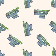 Building house cartoon seamless pattern background N87