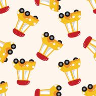 transportation car cartoon seamless pattern background N73