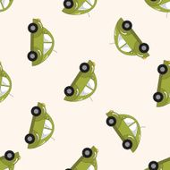 transportation car cartoon seamless pattern background N74