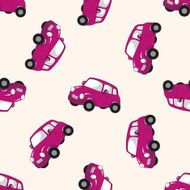 transportation car cartoon seamless pattern background N75