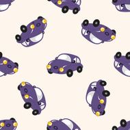 transportation car cartoon seamless pattern background N77