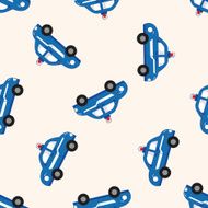 transportation police car cartoon seamless pattern background N4