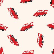 transportation car cartoon seamless pattern background N80
