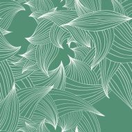 Graphic foliage pattern
