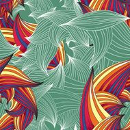Graphic foliage pattern N3