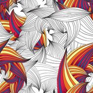 Graphic foliage pattern N4