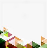 Abstract geometric background Modern overlapping triangles N583