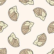 pancake cartoon seamless pattern background N3