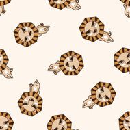 animal lion cartoon seamless pattern background N3