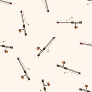 Fishing rods cartoon seamless pattern background N2