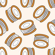 Fishing line cartoon seamless pattern background N3
