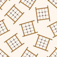 Amusement park facilities cartoon seamless pattern background N143