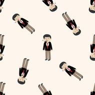 mafia cartoon seamless pattern background N40