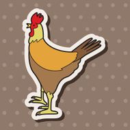animal cock cartoon theme elements N13