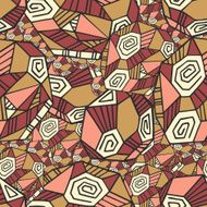 Abstract Seamless Pattern With Polygons N2