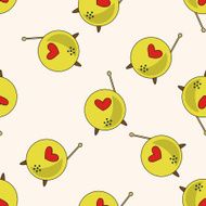 radio cartoon seamless pattern background N75
