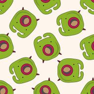 radio cartoon seamless pattern background N77
