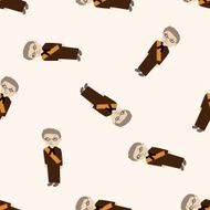 judge cartoon seamless pattern background N3