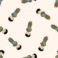 judge cartoon seamless pattern background N4