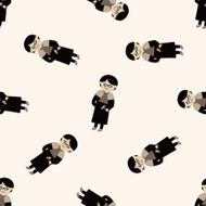judge cartoon seamless pattern background N7